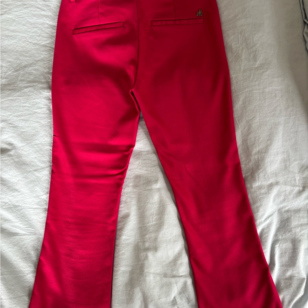 Mos Mosh Fuchsia Pants with Ankle Flare-Leg Design - Picture 5 of 13